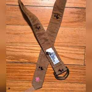 PREPPY Lilly Pulitzer Tan Corduroy Belt Vintage